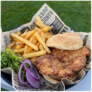 Fried Pork Tenderloin Sandwich @ Dockside Marina • Bar • Grille
